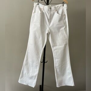 GAP Vintage Flare High Rise White Jeans, Size 12.